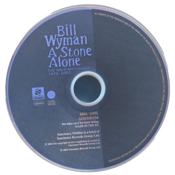 Bill Wyman Signed A Stone Alone Framed CD Beckett Rolling Stones Autograph Album - Picture 4 of 5